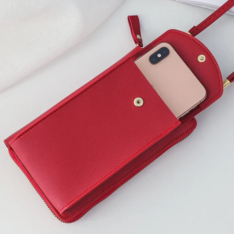 Yogodlns Lässige Handy-Umhängetasche für Frauen aus PU-Leder, multifunktionale Messenger-Handtasche mit Klappe, Damentasche_voghion.com