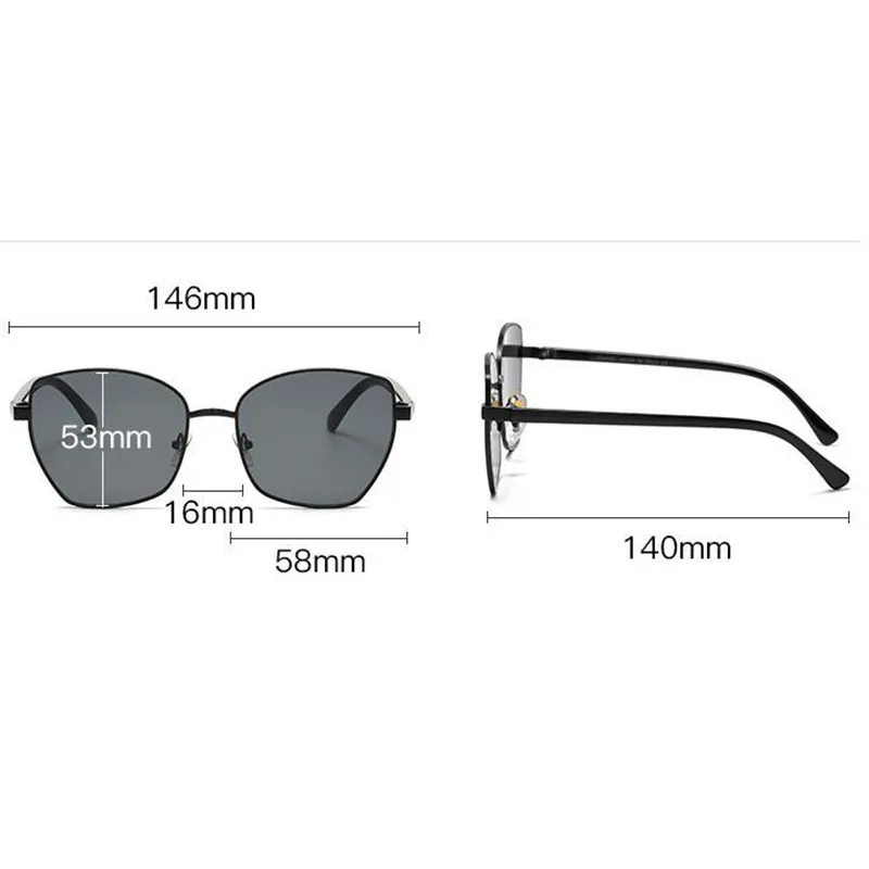 Ochelari de soare hexagonali cu lentile polaroid, designer de femei, ochelari de soare pentru bărbați, ochelari seniori, ramă de ochelari pentru femei, metal vintage_voghion.com