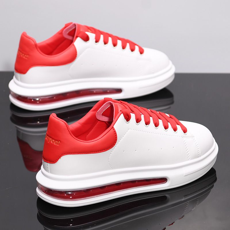 luchtkussen klein wit heren in hoogte toenemende lederen sportschoenen, veelzijdige trend ademend paar casual_voghion.com