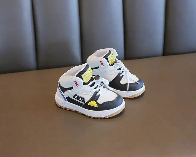 Chaussures de sport montantes pour enfants, baskets de basket-ball Littlesprouts pour garçons et filles, baskets d'école pour tout-petits, tailles 1 à 18_voghion.com