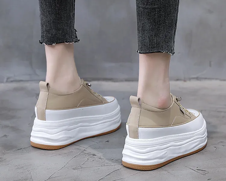 7cm rindsleder vulkanisierte plattform keilförmigen versteckte schnürsenkel schnürsenkel erhöhen lässige mode sport frauen_voghion.com