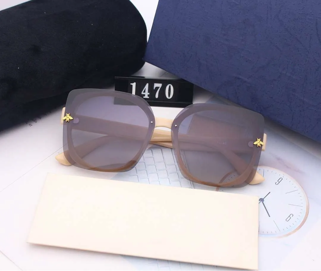 Mode-Sommer-Designer für Mann Womens Sonnenbrillen Gläser UV400 Bienen 1470 5 Farboption Hohe Qualität mit Box_voghion.com