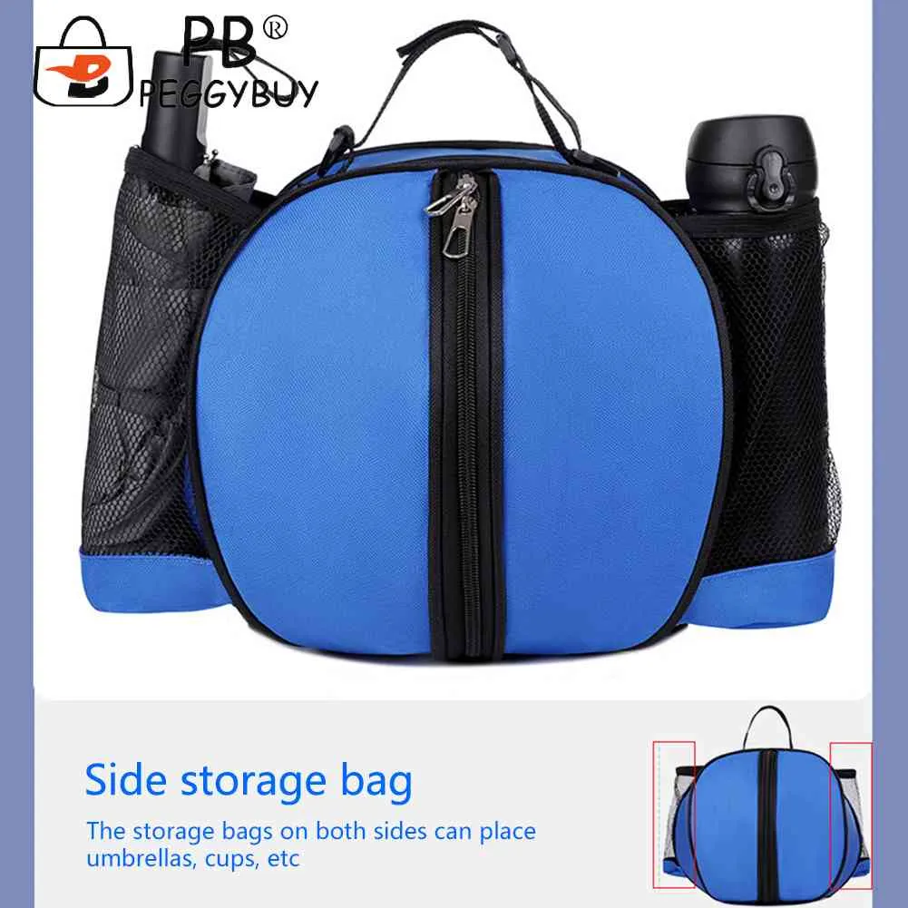 Outdoor Sports Shoulder Soccer Bags Training Equipment Storage Mesh Side Two-way Open Ball Bag Volleyball Basketball_voghion.com