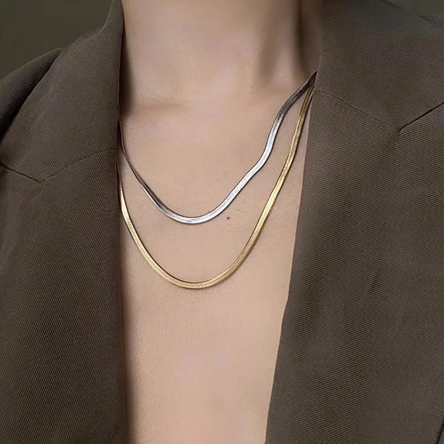 Collana da uomo in acciaio inossidabile con catena a maglie cubane, stile classico, per uomo e donna_voghion.com