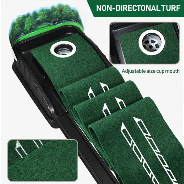 Tappetino da allenamento per il putting nel golf, ideale per sviluppare e allenare efficacemente le proprie abilità._voghion.com