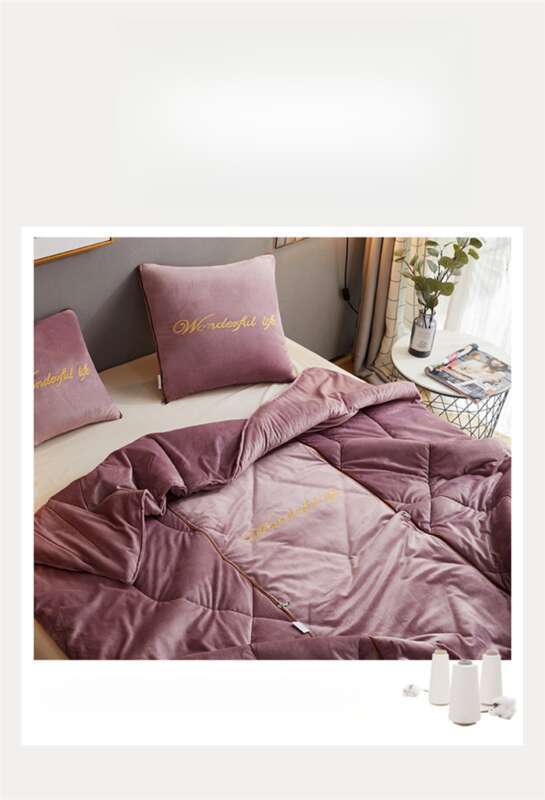 Thick Winter Pillow, Dual-purpose Crystal Fleece Blanket, Cushion, Sofa, Nap Pillow_voghion.com