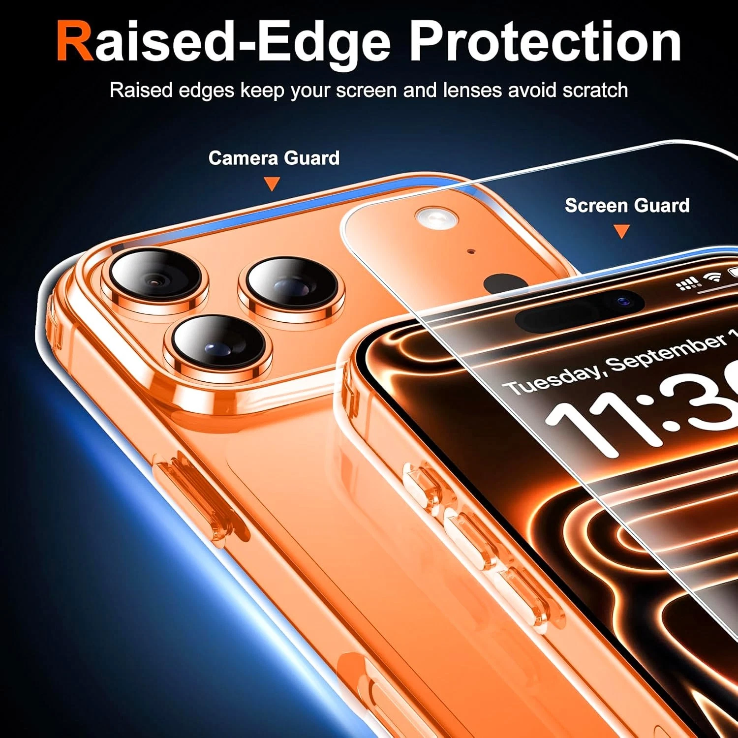 17 Air Phone Case For IPhone Pro Max Shockproof Bumper +Tempered Glass_voghion.com