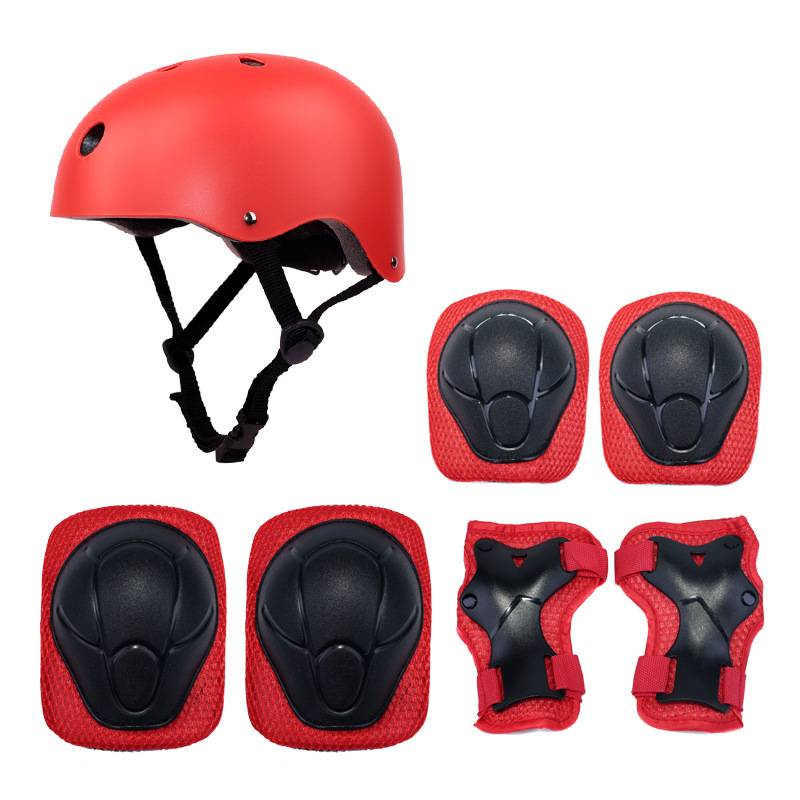 Casco e attrezzatura protettiva per pattinaggio a rotelle per bambini - Kit di sicurezza da 7 pezzi per ragazzi e ragazze (dai 3 ai 15 anni) - Leggero e regolabile per lo skateboard_voghion.com
