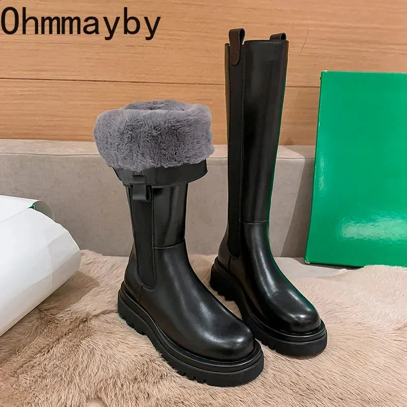 Woman Thigh High Fashion Thick Bottom Knight Booties Trend Non Slip Womens Long Boots 240830_ecoleips.com