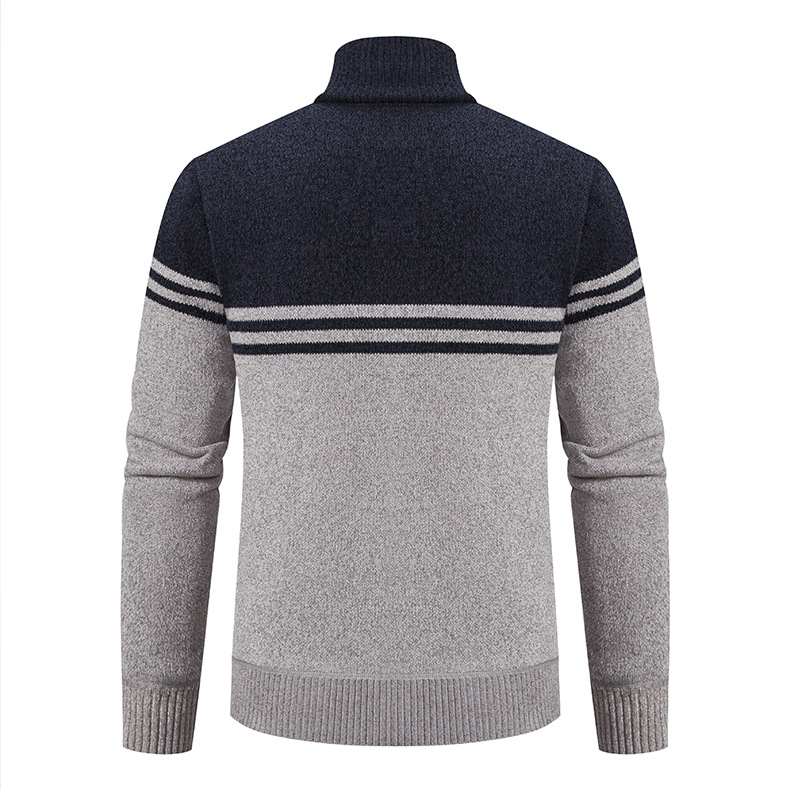2023 Stand-up Kragen Jackett verdickt Laangärm Moud Pullover Casual Business Cardigan Männermantel Pullover_voghion.com