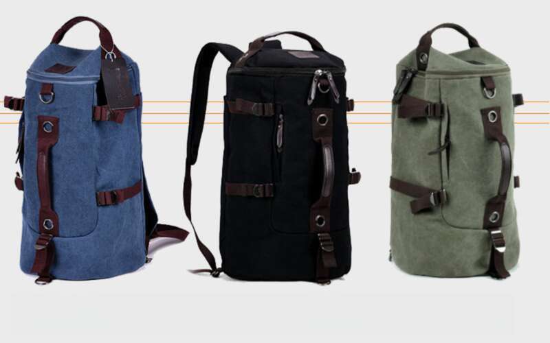 Canvas Men's Trendy Student Youth Travel Bag, Computer Large Capacity Backpack, Crossbody Bag_voghion.com