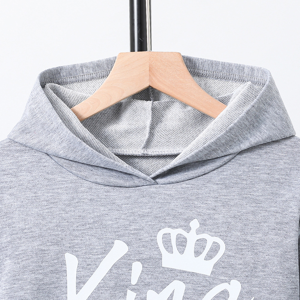 Mother&Kids Kinder-Kapuzenpullover mit Buchstaben-Print, langärmelig, Kapuzenpullover für Jungen, lässiger Kapuzenpullover für Kinder_voghion.com