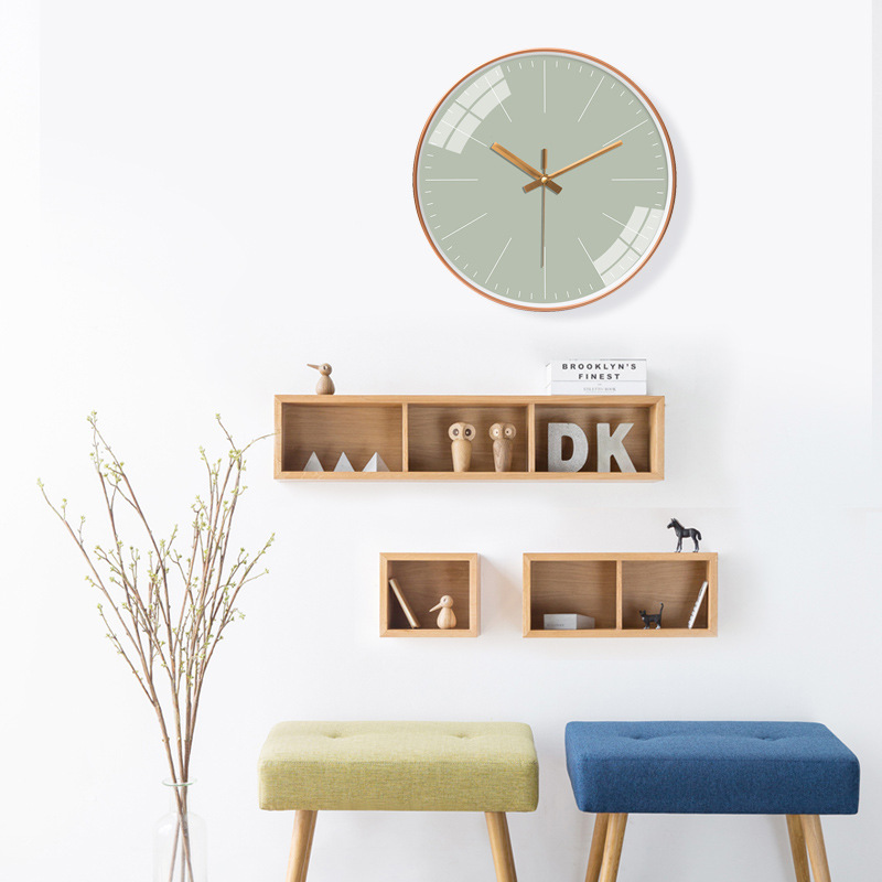 [12 pollici 30 cm] soggiorno camera da letto moderno semplice creativo moda colore solido orologio al quarzo muto orologio da parete_voghion.com
