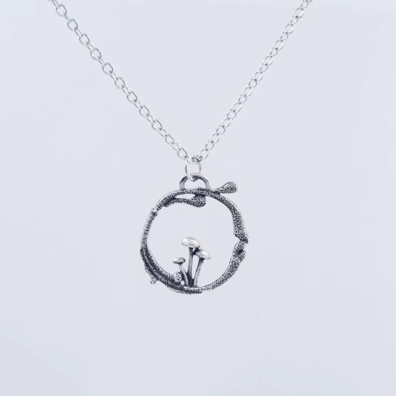 Pendant Necklaces 12pcs Lovely Sweet Metal Alloy Mushroom Necklace Women's Temperament Jewelry Friend Birthday Gifts_voghion.com