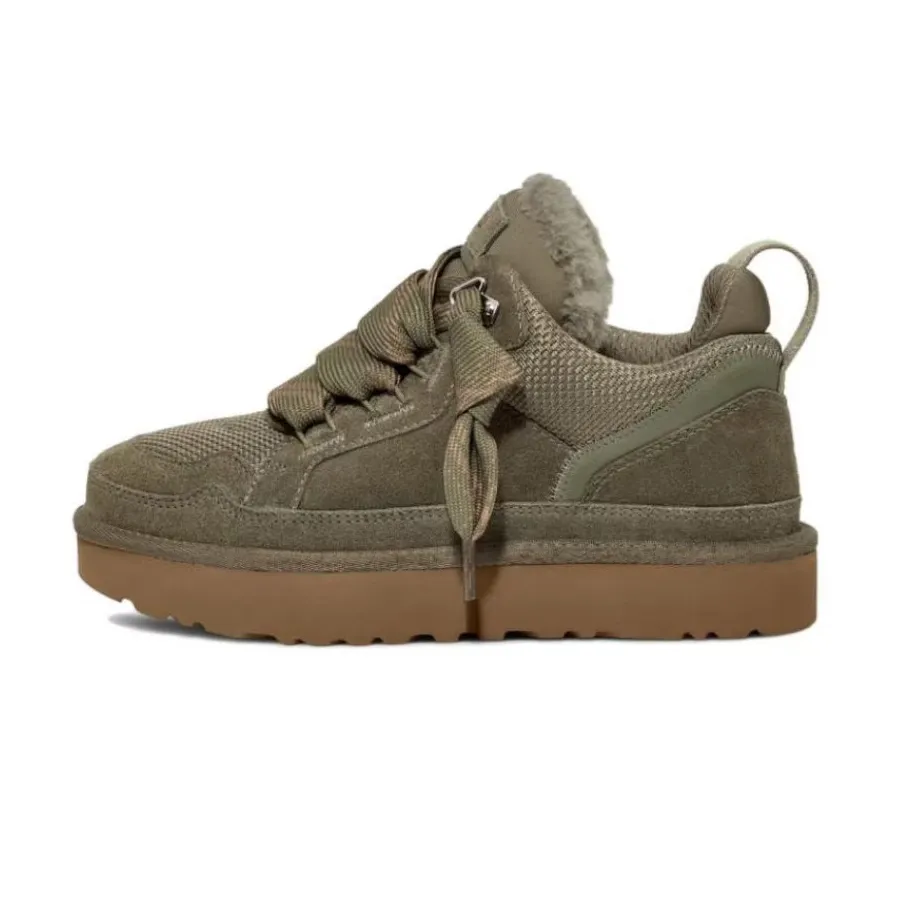2024 Designer Lowmel laarzen Sand Chesut Zwart Groen Trainer platform Bont Sneeuwlaarzen dames enkellaarsjes schapenvacht Suède_voghion.com