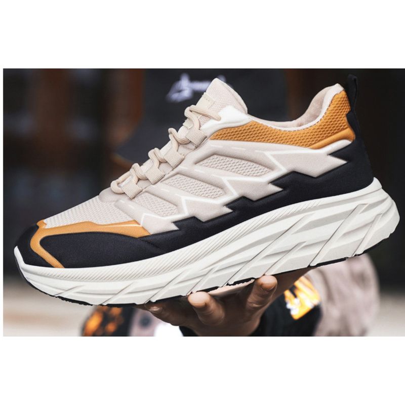 Frühling Neue 2024 Outdoor Bergsteigen Herren Freizeit Sport Leichte Laufschuhe Atmungsaktiv Dicke Sohle Papa Schuhe_voghion.com