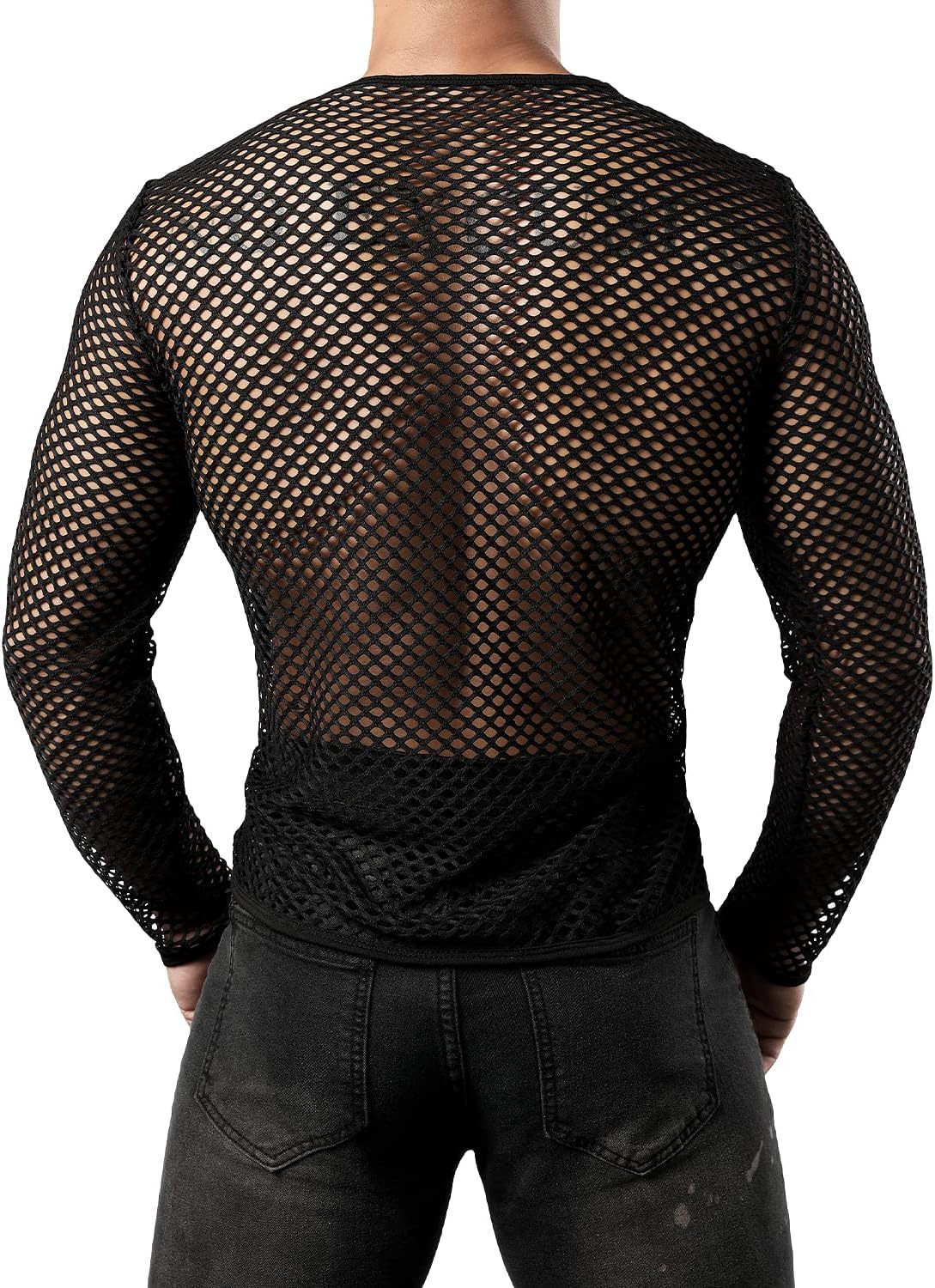 Nuovo pullover estivo con scollo rotondo traforato, top a maniche lunghe, felpa con cappuccio oversize larga e traspirante in rete da pesca, da uomo_voghion.com