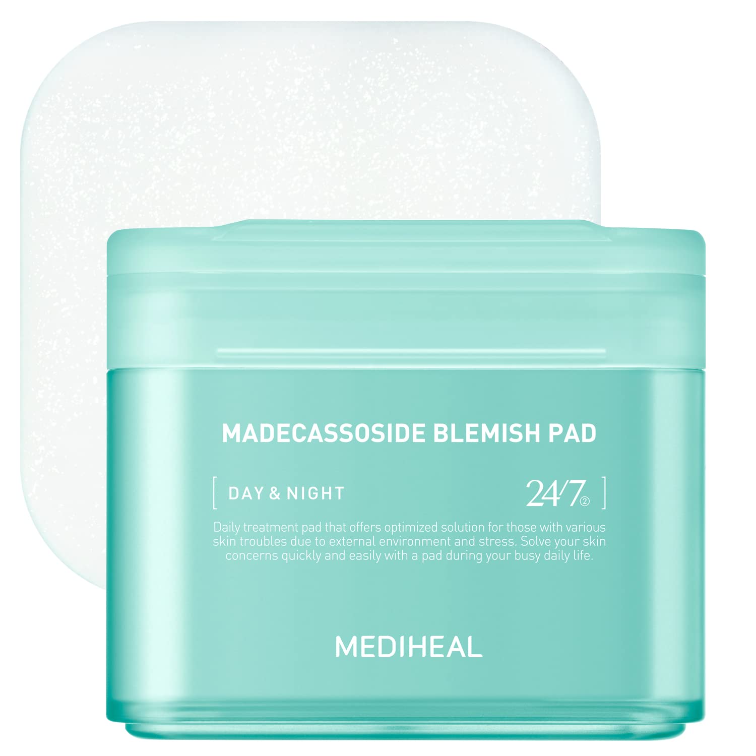 Nieuwe MEDIHEAL Madecassoside katoenen gezichtspads Tonerpads met Centella Asiatica om een ongelijkmatige huidtint te verbeteren 100 pads_voghion.com