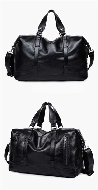 Borsa a mano casual di grande capacità, borse da uomo in pelle PU di alta qualità, borse da viaggio_voghion.com