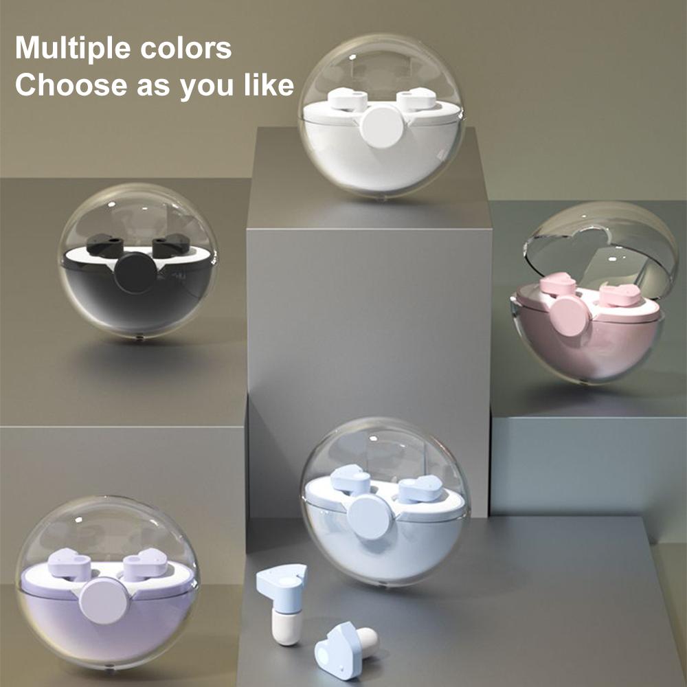 Silicone Earplug Sleep Noise Ear Canceling Reduction Plug Tapones Para Dormir Anti Snore Soundproof Black Earplugs For Sleeping_voghion.com