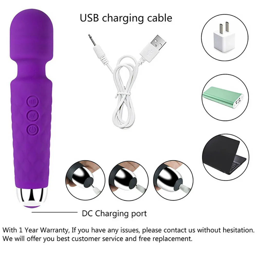 Vibrátorok Szexjátékok 20 Sebességű Vibrátorok Női Felnőtteknek 18 AV Stick Vibrátor Női Maszturbátorok Egzotikus Access_voghion.com
