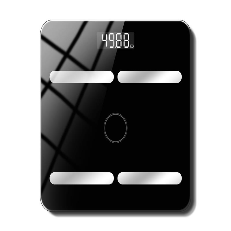 Bluetooth Smart Kropsfedtvægt Opladningsvægt Elektronisk Vægt Kropsvægt Voksenfedtvægt Vejning BMI Analyzer_voghion.com