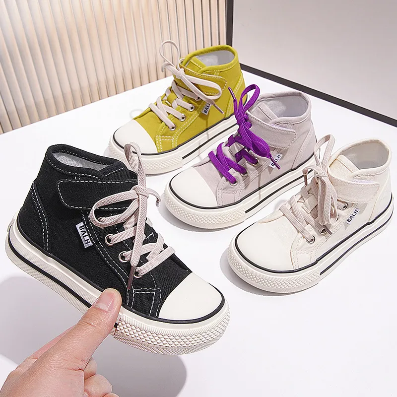 Dětské plátěné žlutozelené vysoké boty pro chlapce a dívky, ležérní, Cutefeet béžové, módní, měkké, protiskluzové, dětské látkové boty_voghion.com