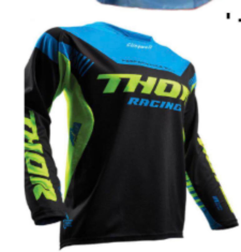 Heren retro off-road motorkleding met lange mouwen, ademend en snel drogend, mountainbike-motorkleding met snelheidsreductie, T-shirt_voghion.com