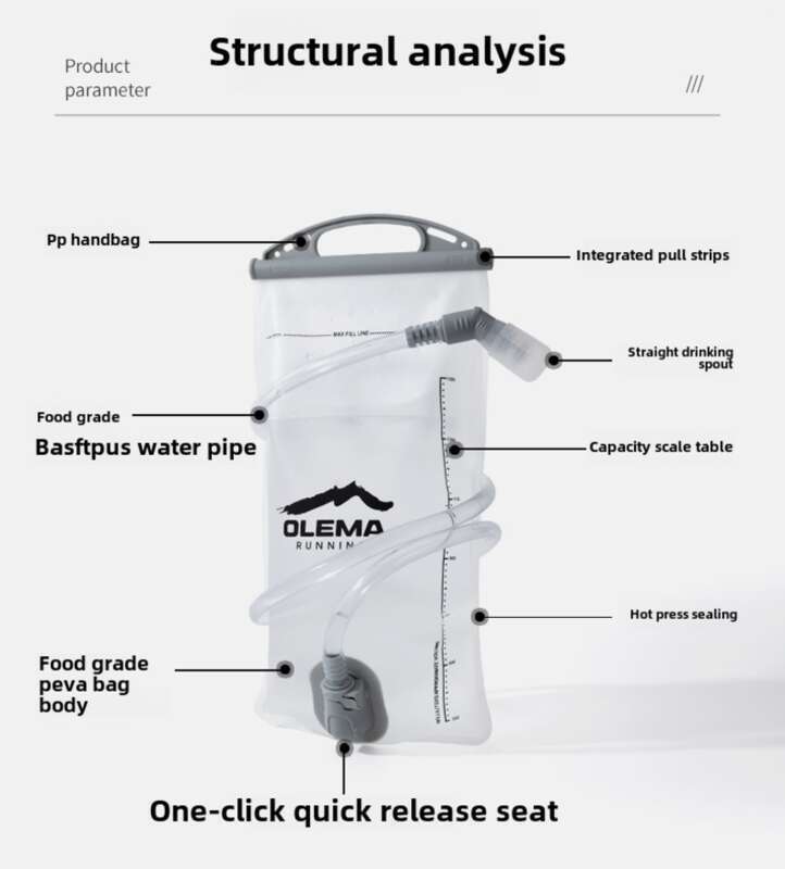 Outdoor Sports Portable Running Mountaineering Large Capacity Folding 1.5L2L Off Road Cycling Marathon Water Bag_voghion.com