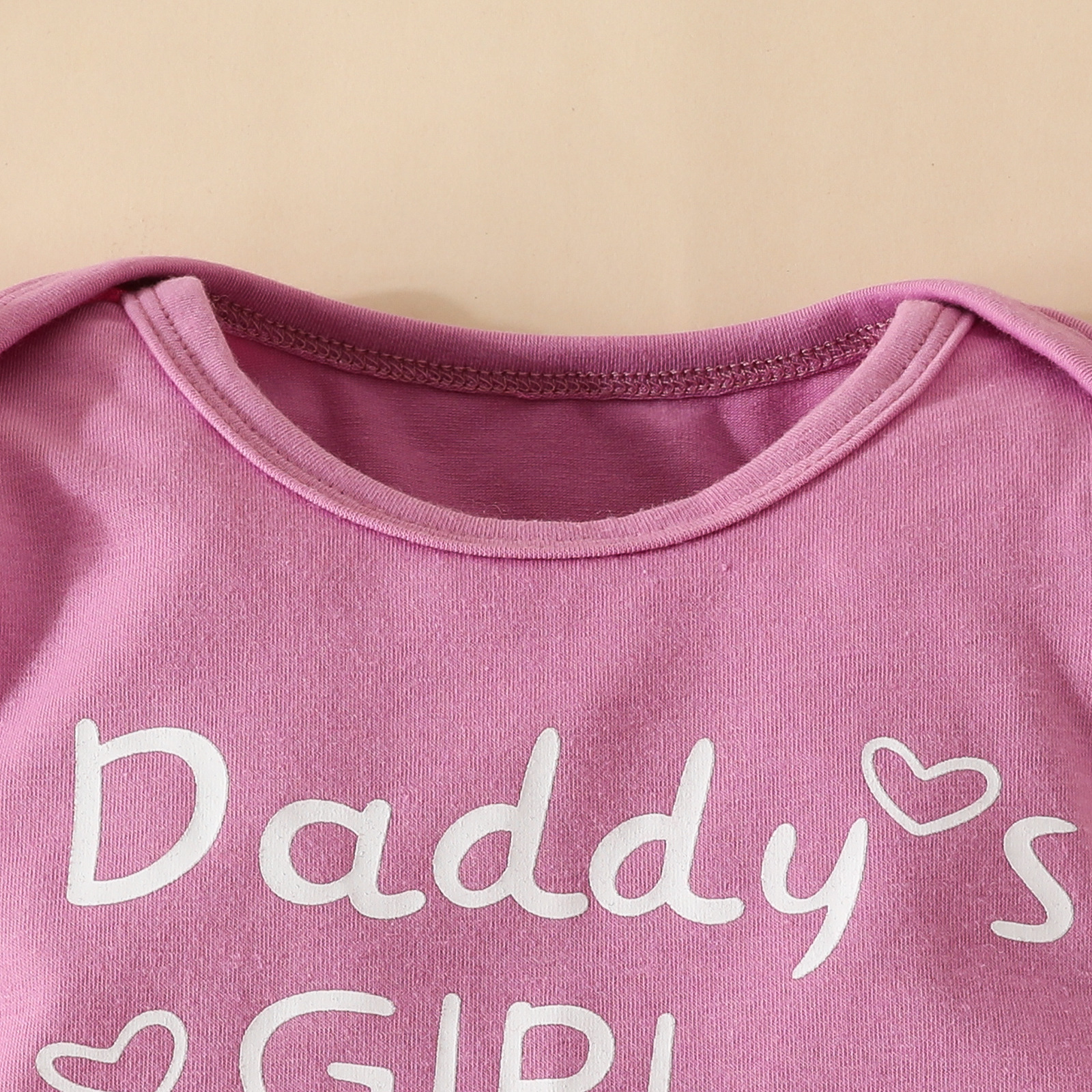 Mother & Kids Baby long-sleeved trousers four-piece set Newborn long-sleeved triangle romper flower bow flared trousers hat headband_voghion.com