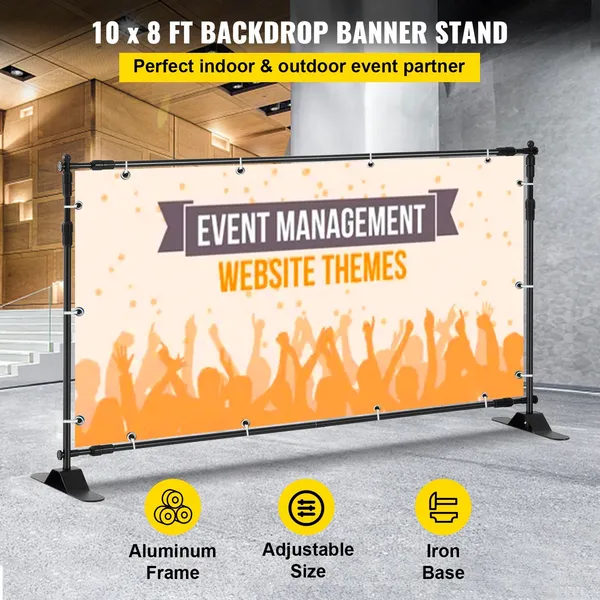 Adjustable Background Backdrop Support Stand Kit For Photography_voghion.com