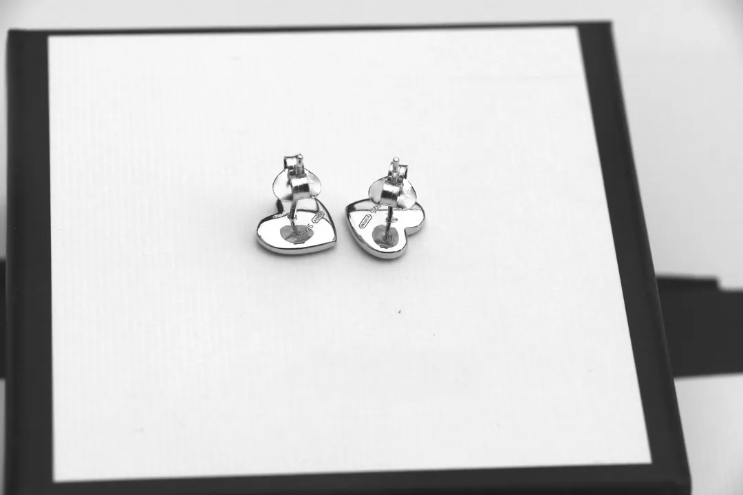 Europa America Moda Gioielli Set Uomo Donna Donna Sterling Argento Lettera G Incisa Cuore Ciondolo Collana Bracciale_voghion.com