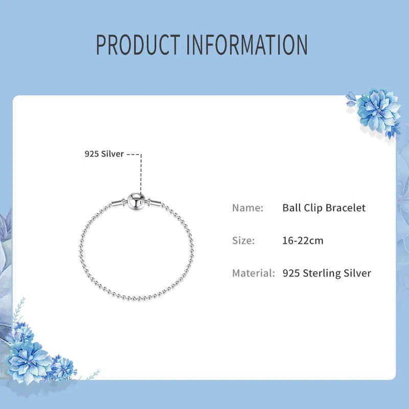 Authentic 100% Sterling Sier ESSENCE COLLECTION Beaded Bracelets & Bangles Fit DIY Pan Beads Charms Women Jewelry_voghion.com