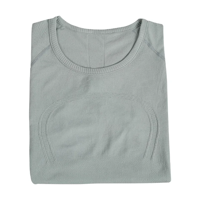 T-shirt yoga abbigliamento sportivo donna swiftly tech Maglietta da donna align manica lunga Top da corsa ad alta elasticità Asciugatura rapida_voghion.com