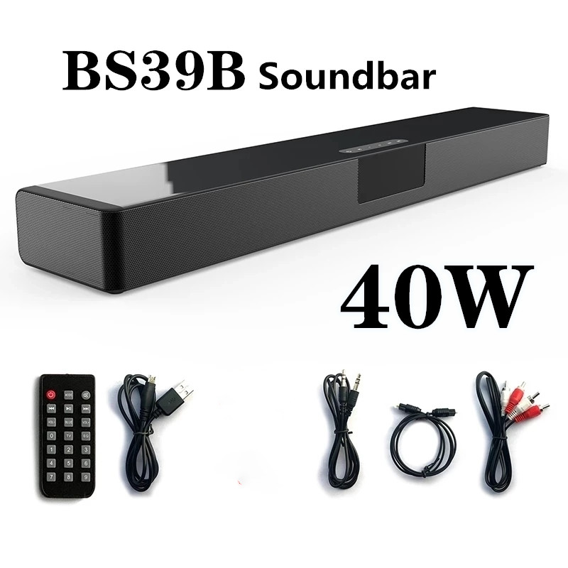 Home Theater Sound Bar TV Echo Wall Wireless Bluetooth Speaker Subwoofer 4D Stereo with Wireless Charging Function caixa de som_voghion.com