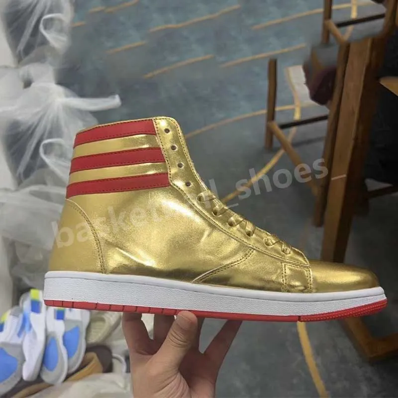 Pantofi sport casual T trump baschet The Never Surrender High-Tops Designer 1 TS Running Gold Personalizați pentru bărbați Pantofi sport confortabili_voghion.com
