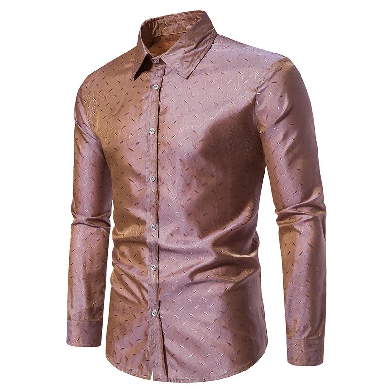 Neu Herren Langarm Button-Down-Hemden mit regulärer Passform, knitterfreies Freizeithemd mit Kragen_voghion.com
