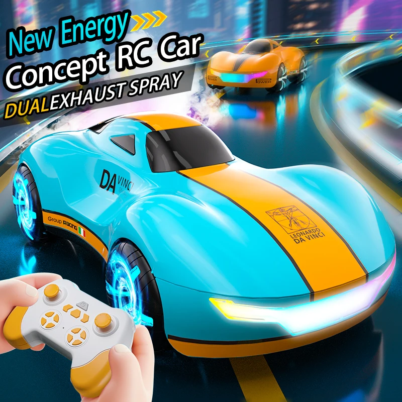 Drift Rc Stunt Car With Light Spray And Sound For Kids_voghion.com