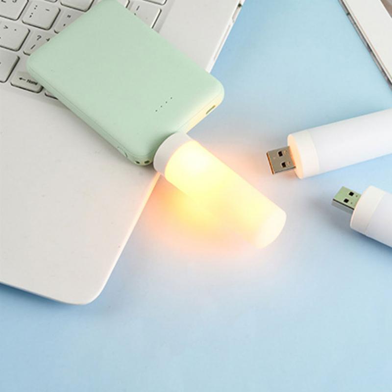 USB Plug Lamp USB Night Light USB Flame Light Torch Light Candle Light LED Flame Light Via Computer Mobile Power Charging_voghion.com