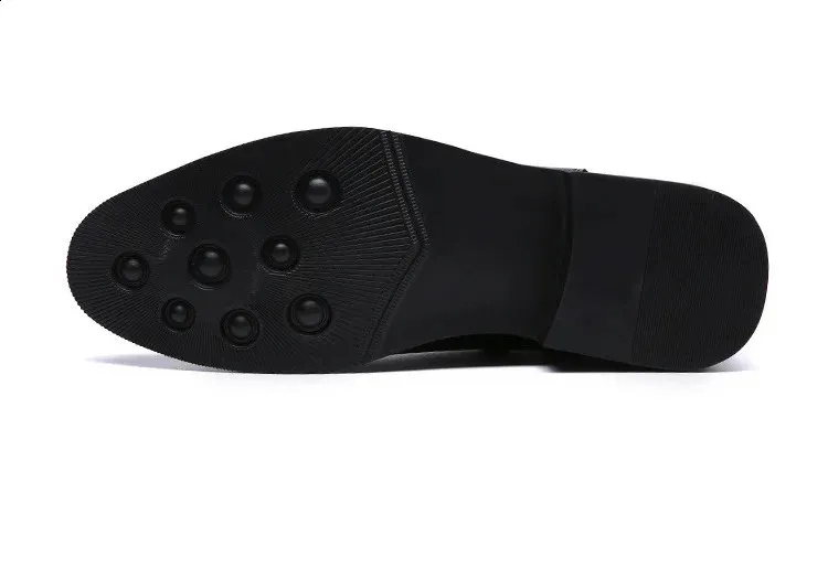 Bottes classiques rétro en cuir véritable pour hommes, chaussures montantes décontractées de style britannique à la mode à la cheville pour hommes 240830_voghion.com