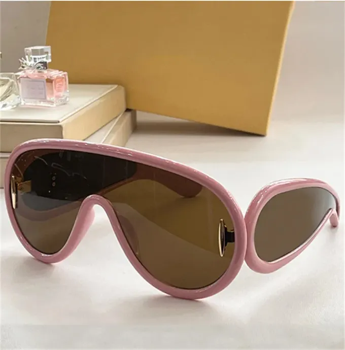 Gafas de sol Wave LW40108I de montura grande para mujer, de diseño, con máscara de fibra de acetato, gafas protectoras UV400 de moda con diseño original_voghion.com