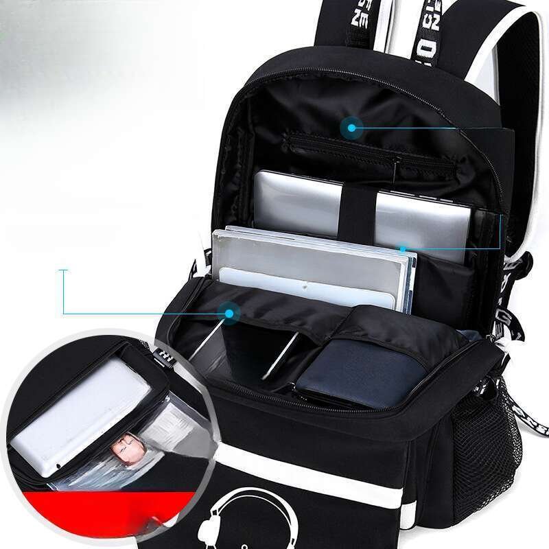 New Men's Casual Trend Large Capacity Backpack, Lightweight Spine Protection, Suitable For Middle School Students,_voghion.com