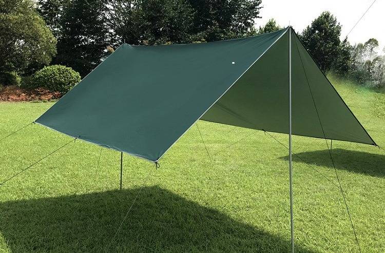 Universal Car Camping Sunshade Tent - Waterproof UV Protection Outdoor Canopy For Beach, Picnic & Hiking (3x3m, 8 Ropes & 2 Poles)​_desvips.com