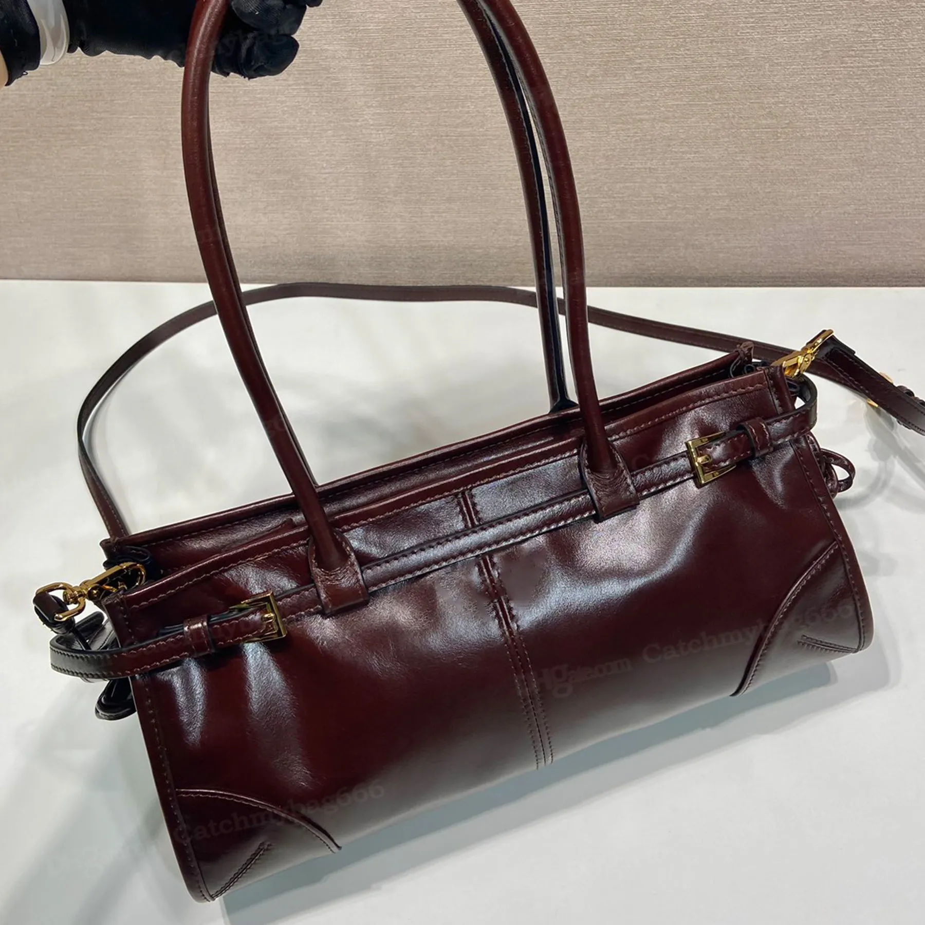 Top Qualität 10A Handtasche Designer Weiche Echtes Leder Schulter Abnehmbarer Riemen Nylon Futter Umhängetasche Mode Frauen_voghion.com