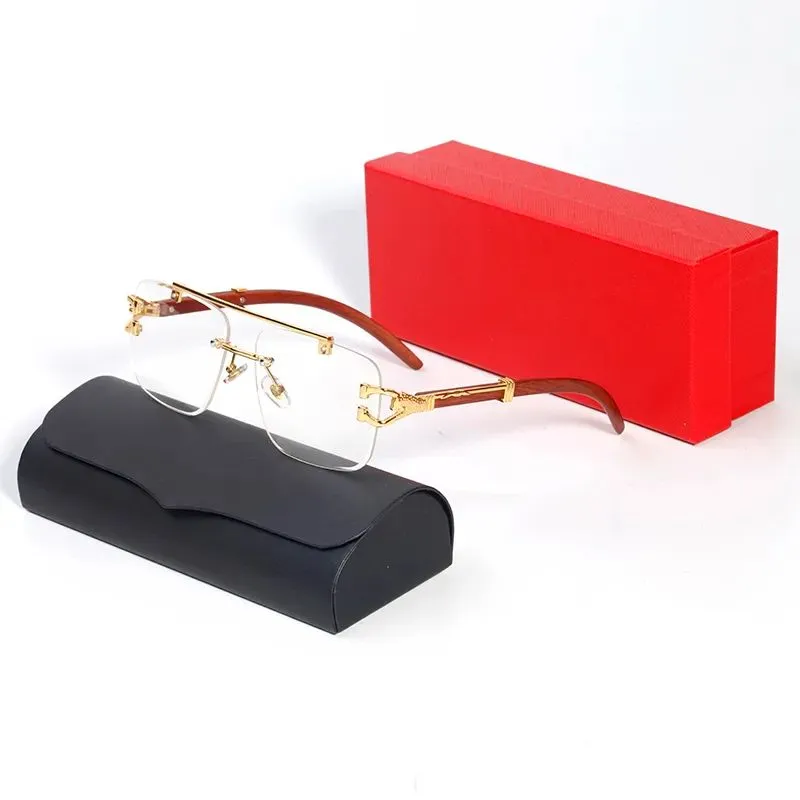 cart glasses man gradient Designer Sunglasses new eyeglass Full Frame eyeglasses Fashion Simple Big Square Gold UV400_voghion.com