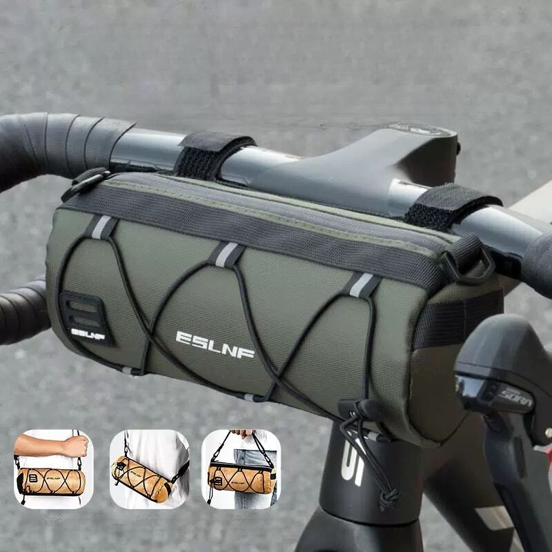 Reitausrüstung für den Vorderträger des Fahrradsattels, Handytasche für Mountainbike-Querträger, wasserdichte Tasche für das obere Rohr_voghion.com