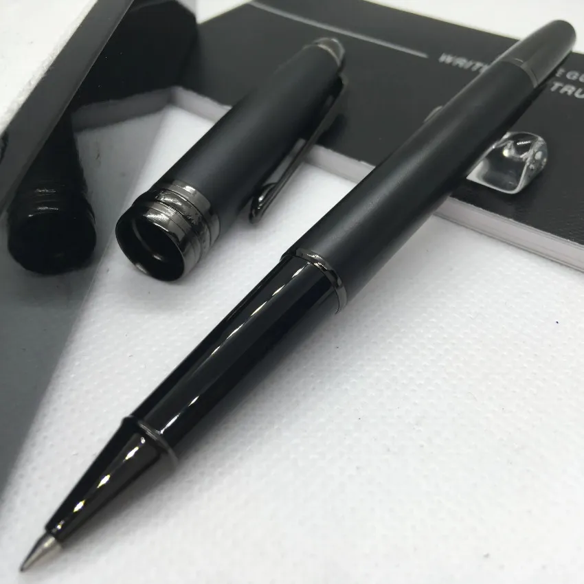 wholesale Großhandel Senden Sie 1 Gratis-Geschenk Ledertasche Mattschwarz Rollerball Kugelschreiber Schule Bürobedarf Mit Seriennummer_voghion.com