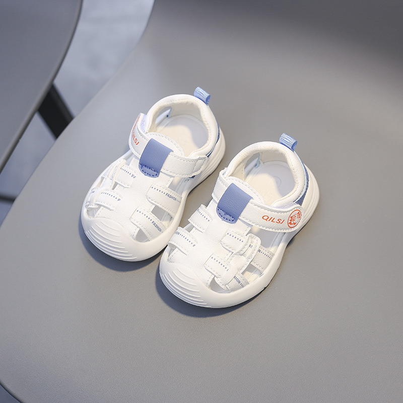 Boys Walking Summer New Anti Slip Soft Sole Beach Shoes Baby Headband Functional Sandals Girl Hollow Out_voghion.com