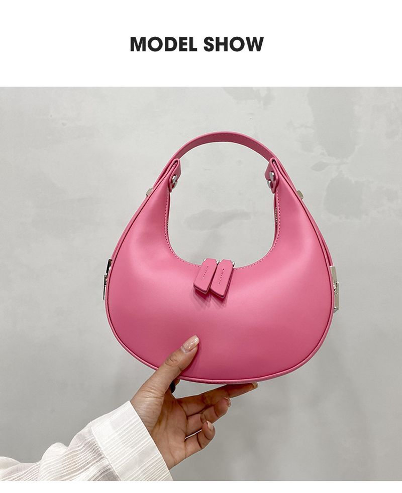 2024 Neue Nischendesign-Handtasche, modisch, bonbonfarben, trendig, eine Schulter, Unterarm-Dump-Tasche, geeignet für_voghion.com