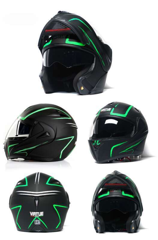 Capacete de lente dupla aberta para veículo elétrico VIRTUE DOT pode atender ao novo padrão nacional 3C_voghion.com
